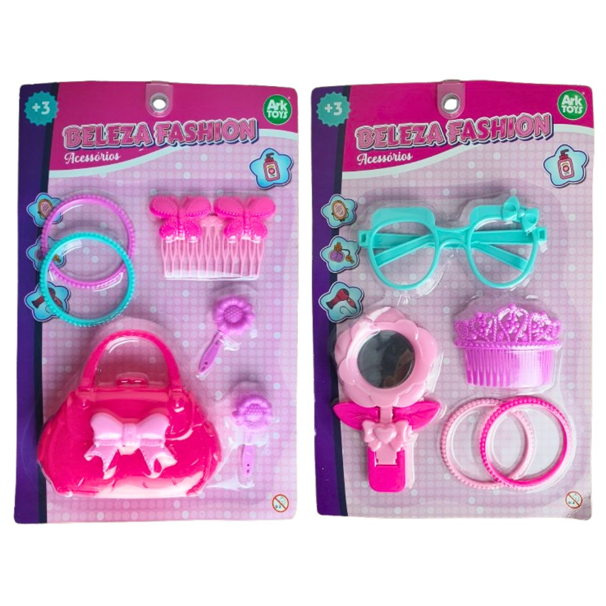 Kit Beleza Fashion Acessórios E Kit Miçangas - Ark Toys Kit Beleza Fashion Acessórios E Kit Miçangas - Ark Toys